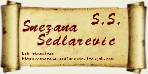 Snežana Sedlarević vizit kartica